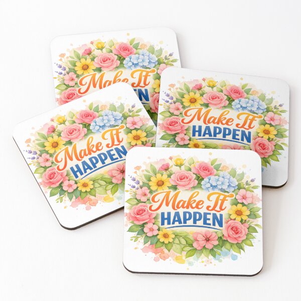 Item preview, Make It Happen – Motivational Quote & Positive Mindset Design designed and sold by Amsafjol.