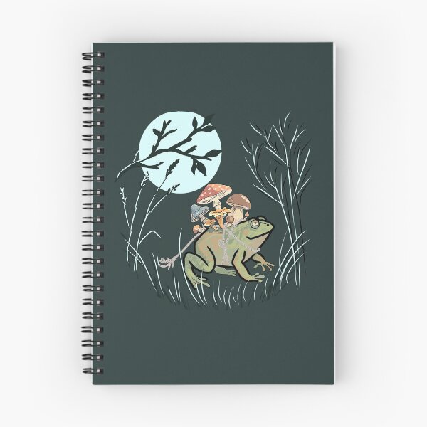 Item preview, Frog Moon Grass Cottagecore Mushroom Toad designed and sold by LeshanArt.