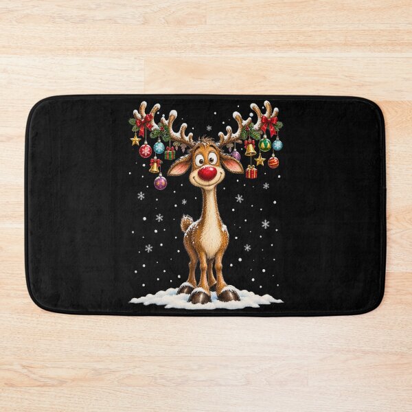 Item preview, Cute Christmas Reindeer with Decorated Antlers designed and sold by BumbleBloom7.