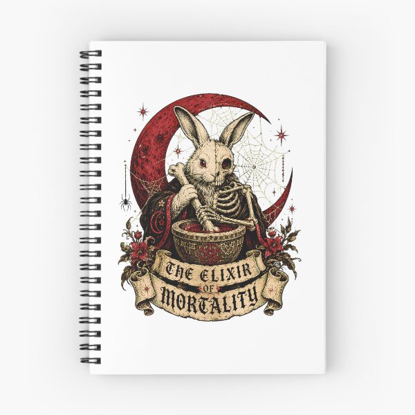 Item preview, Occult Skeleton Bunny Alchemist Gothic Mortality Elixir designed and sold by chattsuede.