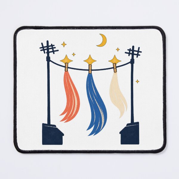 Item preview, Meteor Laundry Night - Celestial Surreal Screenprint designed and sold by Fawn Crafts.