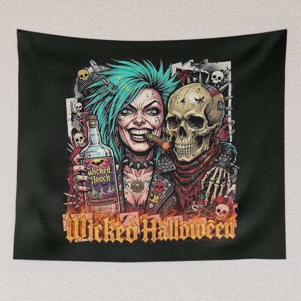 Item preview, Halloween Wicked Punk Skeleton Liquor Cigar designed and sold by Voodoo Store Paranormal Collections.