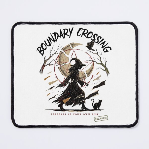 Item preview, Boundary Crossing Witch Halloween Design Graphic Tee v4 designed and sold by DarylWelsh2024.