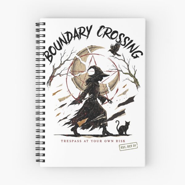 Item preview, Boundary Crossing Witch Halloween Design Graphic Tee v4 designed and sold by DarylWelsh2024.