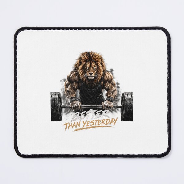 Item preview, Better Than Yesterday – Lion Fitness designed and sold by Mindset_im_gepeack .