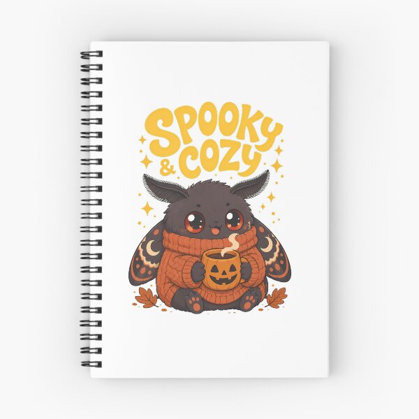 Item preview, Spooky Cozy Autumn Mothman With Pumpkin Drink designed and sold by chattsuede.