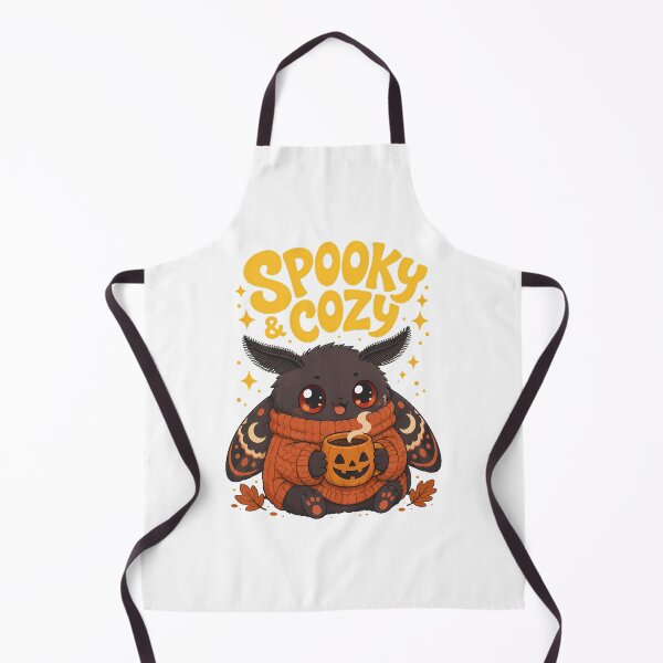 Item preview, Spooky Cozy Autumn Mothman With Pumpkin Drink designed and sold by chattsuede.