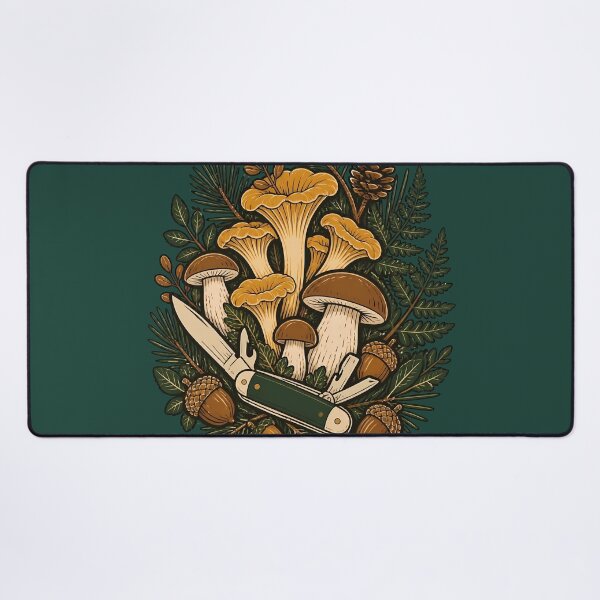 Item preview, Wild Botanical Mushroom Foraging Field Guide Art designed and sold by Fun2Fentastic.