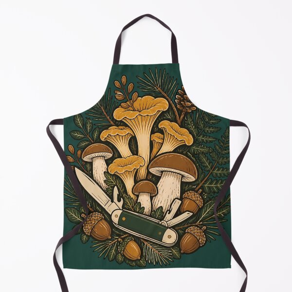Item preview, Wild Botanical Mushroom Foraging Field Guide Art designed and sold by Fun2Fentastic.