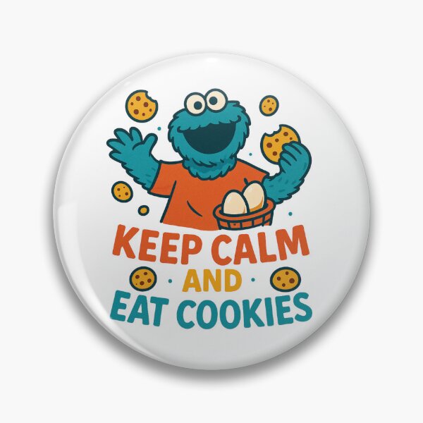 Item preview, Keep Calm And Eat Cookies Cookie Monster Vintage designed and sold by Prints by Mat.