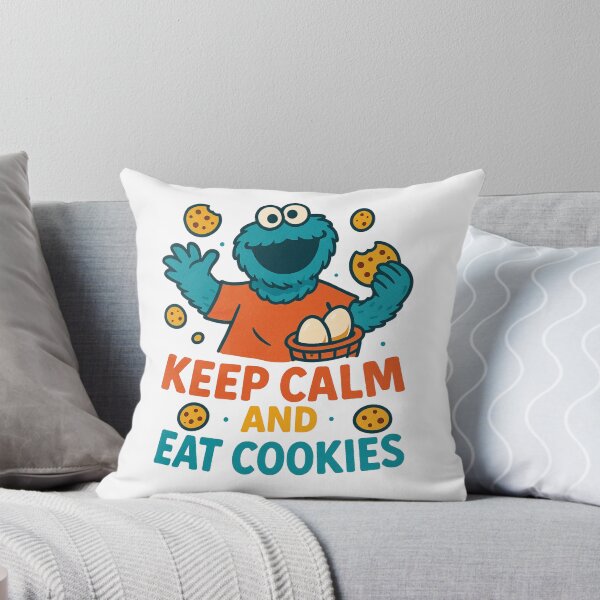 Item preview, Keep Calm And Eat Cookies Cookie Monster Vintage designed and sold by Prints by Mat.