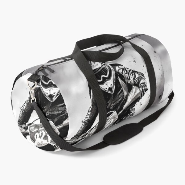 Item preview, Black And White Gritty Motocross Rider Mud Splatter Artwork designed and sold by RevUpDesign.