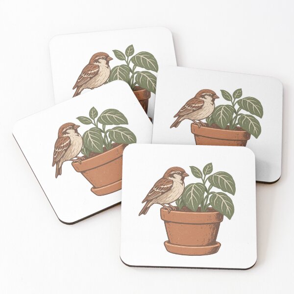 Item preview, Sparrow in the Basil - Small Garden Bird designed and sold by Fawn Crafts.