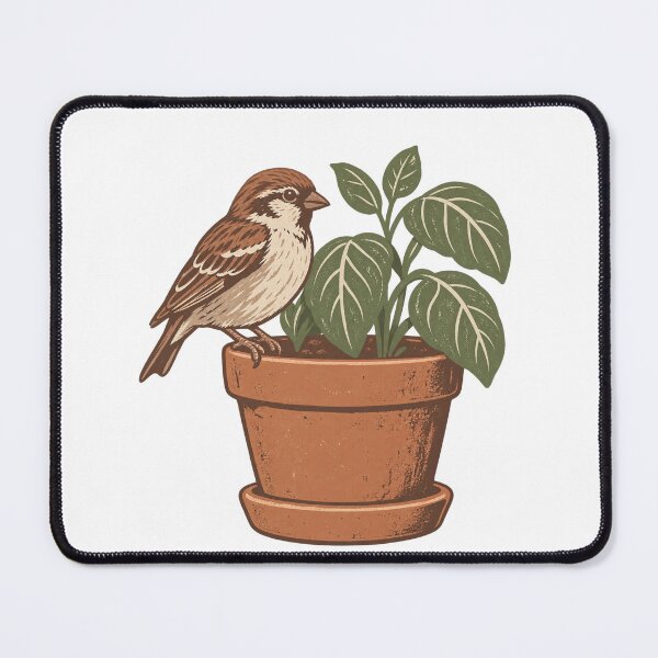 Item preview, Sparrow in the Basil - Small Garden Bird designed and sold by Fawn Crafts.