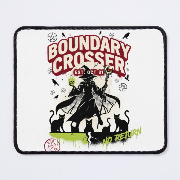 Item preview, Boundary Crossing Witch Halloween Design Graphic Tee v5 designed and sold by DarylWelsh2024.