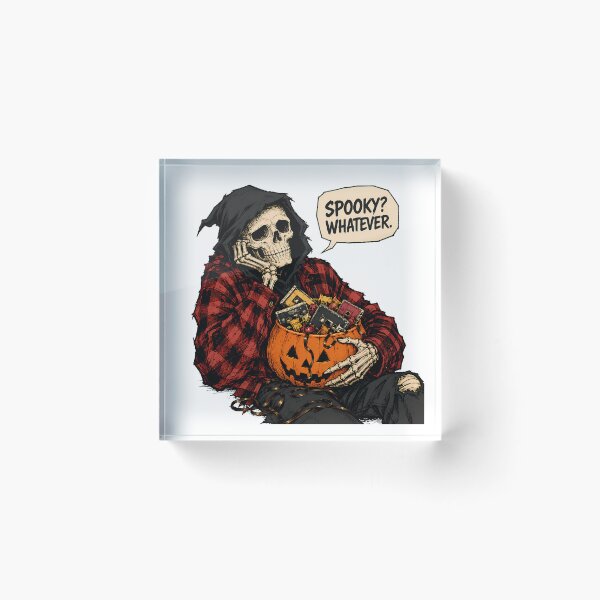 Item preview, Spooky Whatever Grunge Skeleton Alt Rock Humor designed and sold by chattsuede.