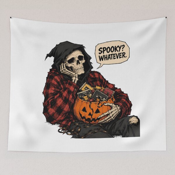 Item preview, Spooky Whatever Grunge Skeleton Alt Rock Humor designed and sold by chattsuede.