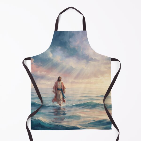 Item preview, Jesus Walking on Water Serene Christian Art designed and sold by MantoSagrado.