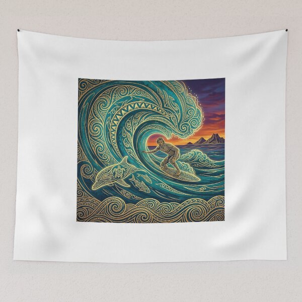 Item preview, Surf Session with a Dolphin designed and sold by Hawaii26.