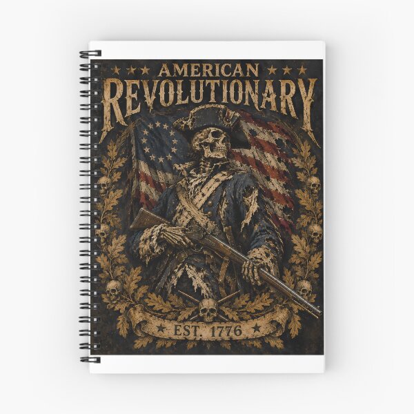 Item preview, Revolutionary Skeleton Musket Flag Patriot Veteran designed and sold by chattsuede.