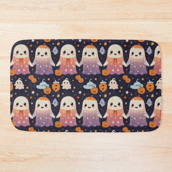 Item preview, Halloween Sticker Sheet Pattern | Black Cats, Ghosts, Pumpkins & Bats | Cute Spooky Icon Print designed and sold by Shiwwa.