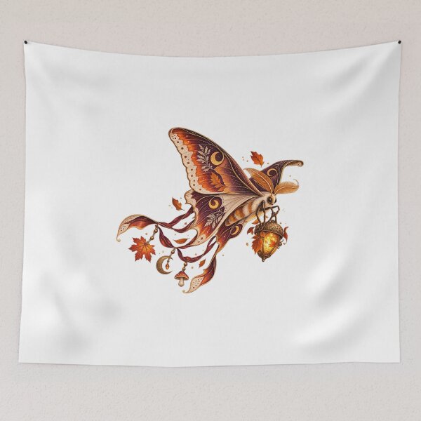 Item preview, Mystical Autumn Moth Lantern – Gothic Celestial designed and sold by Butterfly  Effect.