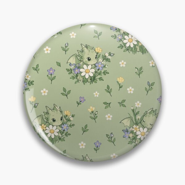 Item preview, Green Dragon Among the Flowers designed and sold by FlyingDragonArt.
