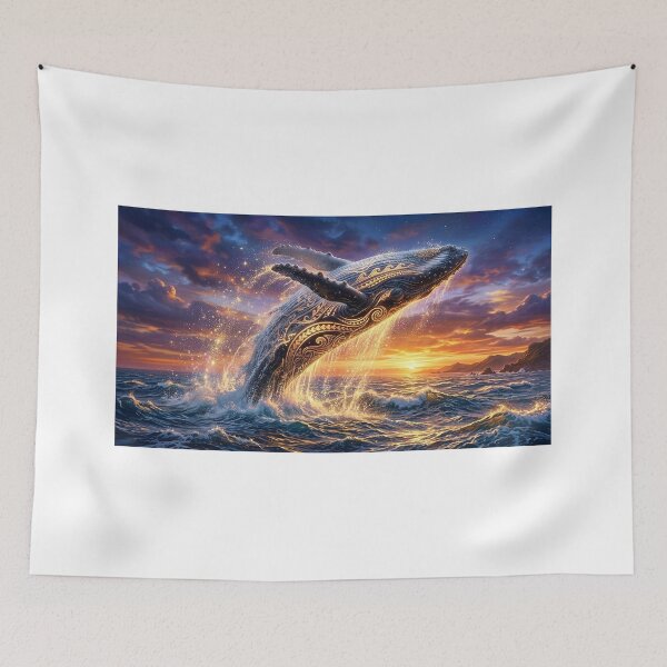 Item preview, Majestic Whale — Mana of the Golden Waves designed and sold by Hawaii26.