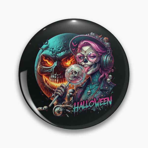 Item preview, Halloween Wicked Witch Skull Lollipop Moon designed and sold by Voodoo Store Paranormal Collections.