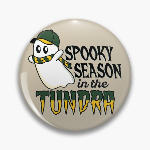 Item preview, Green Bay Halloween Football Ghost Spooky Season in the Tundra designed and sold by colormemaroon.
