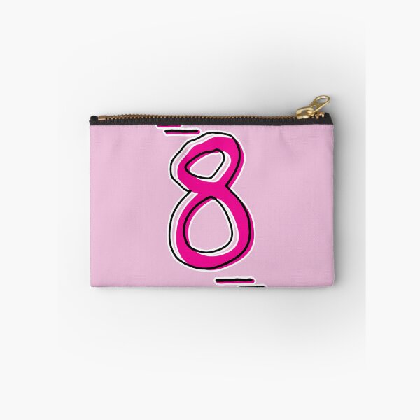 Item preview, Number 8 - Bold Pink Artistic Numeral Design designed and sold by Dyche Studio.