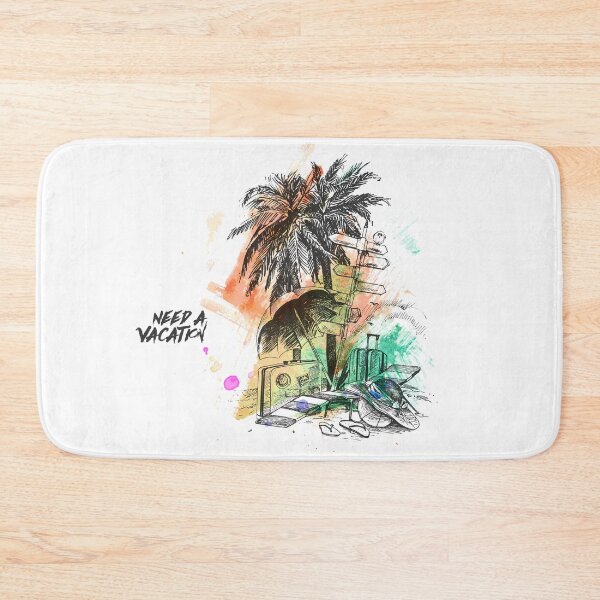 Item preview, Tropical Beach Vacation Palm Trees Illustration designed and sold by DesignByUmza.