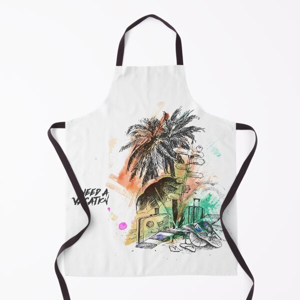 Item preview, Tropical Beach Vacation Palm Trees Illustration designed and sold by DesignByUmza.
