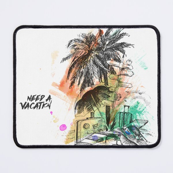 Item preview, Tropical Beach Vacation Palm Trees Illustration designed and sold by DesignByUmza.