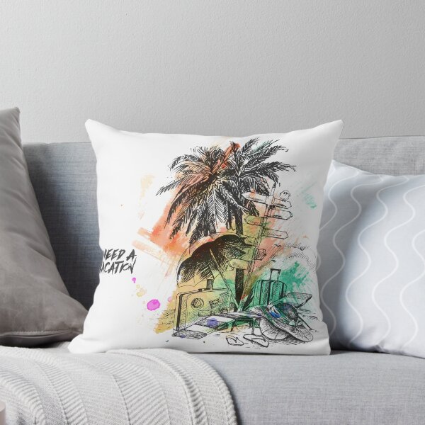 Item preview, Tropical Beach Vacation Palm Trees Illustration designed and sold by DesignByUmza.
