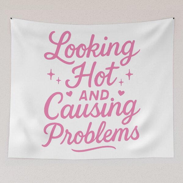 Item preview, Trouble Maker - Looking Hot and Causing Problems designed and sold by Artful Paws.
