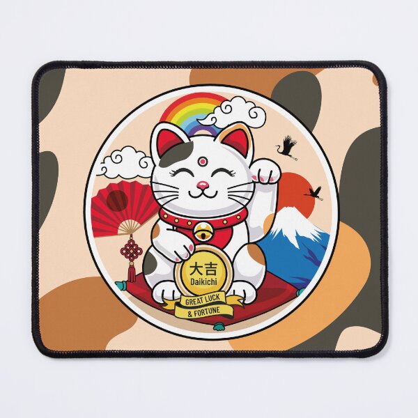 Item preview, Calico Lucky Cat of Great Luck and Fortune designed and sold by Vector Woofs.