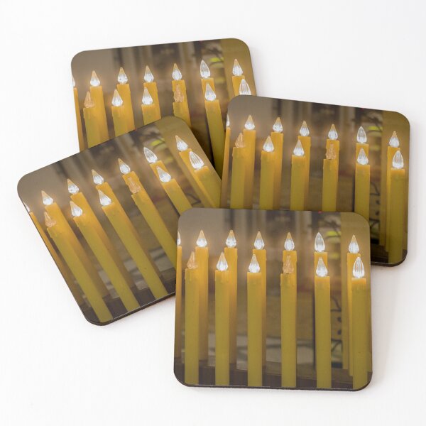 Item preview, Row Of Yellow LED Candles And Warm Lights For Christmas Window Or Holiday Decoration designed and sold by Nmallia.