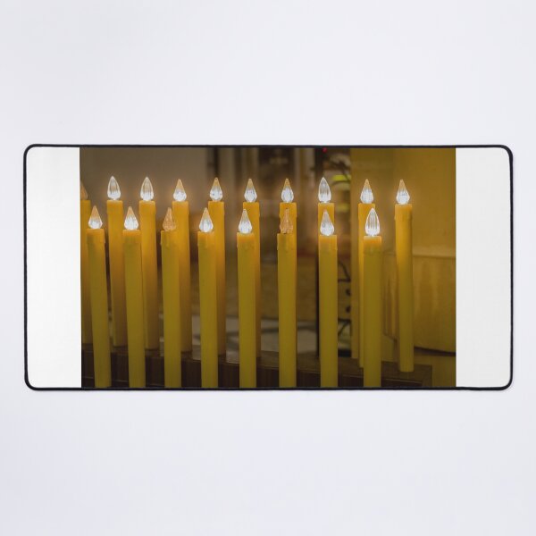Item preview, Row Of Yellow LED Candles And Warm Lights For Christmas Window Or Holiday Decoration designed and sold by Nmallia.