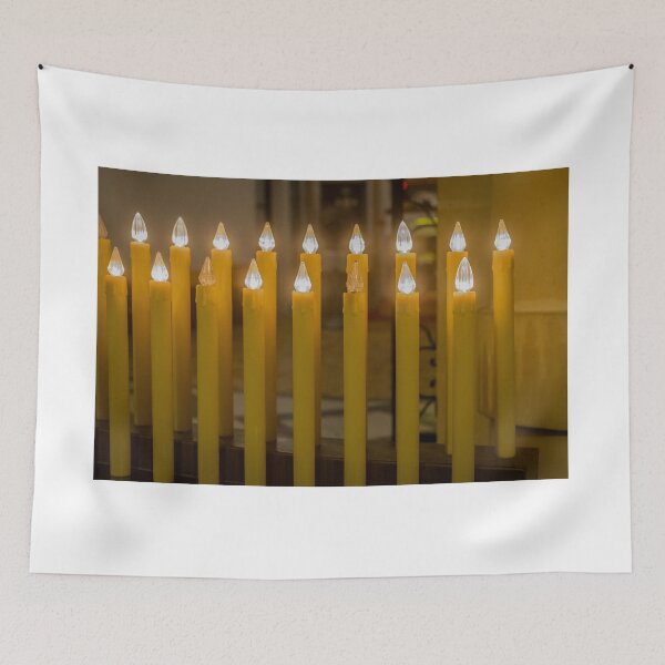 Item preview, Row Of Yellow LED Candles And Warm Lights For Christmas Window Or Holiday Decoration designed and sold by Nmallia.