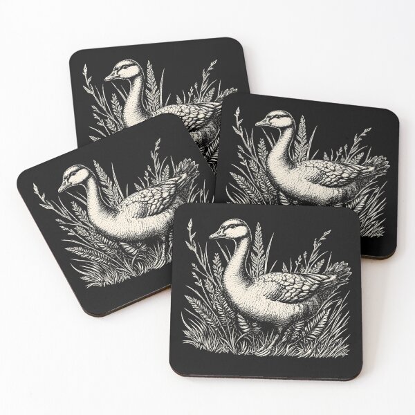Item preview, Vintage Goose Engraving in Wild Meadow Botanical designed and sold by Moizento.