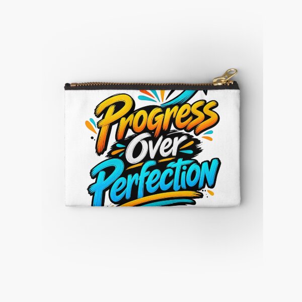Item preview, Progress Over Perfection Motivational Quote designed and sold by Design Sounds Studio.