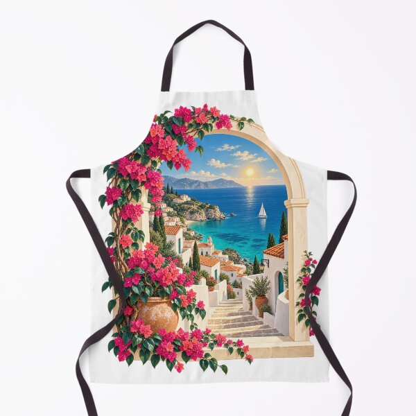 Item preview, Moonlit Mountain Portal with Red Poppies – Art Nouveau Landscape designed and sold by Pixel & Ponder.