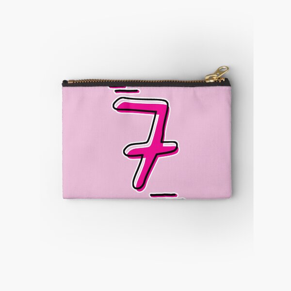 Artikelvorschau, Nummer 7 – Künstlerisches Zifferndesign in kräftigem Pink entworfen und verkauft von Dyche Studio.