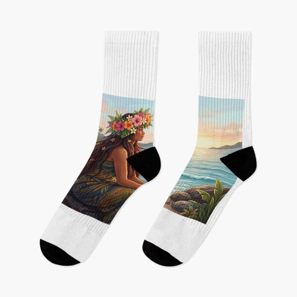 Artikelvorschau, Tochter von Mana – Blumenkrone und Ozean entworfen und verkauft von Hawaii26.