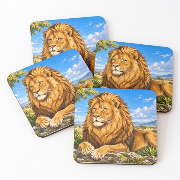 Item preview, Majestic Lion in African Savannah designed and sold by EmylyWoods.