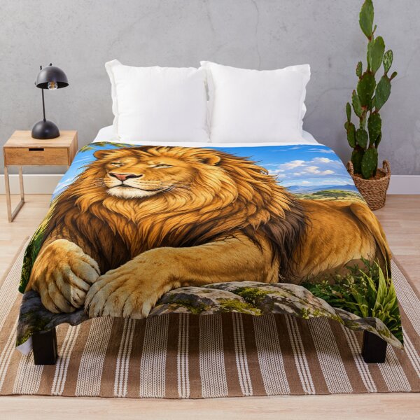 Item preview, Majestic Lion in African Savannah designed and sold by EmylyWoods.