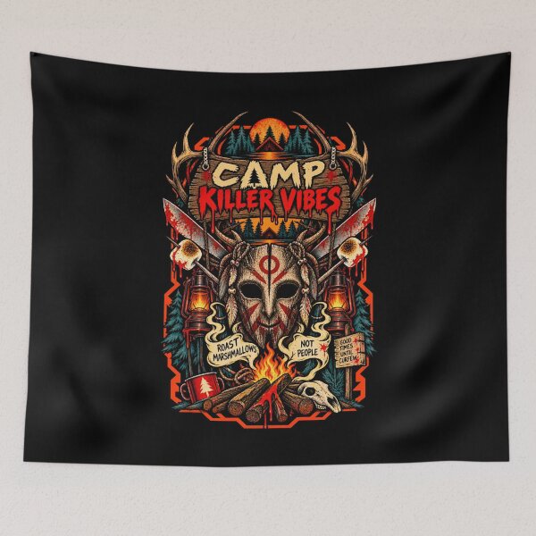 Item preview, Creepy Campfire - Vintage Horror Camp designed and sold by SidTastic .