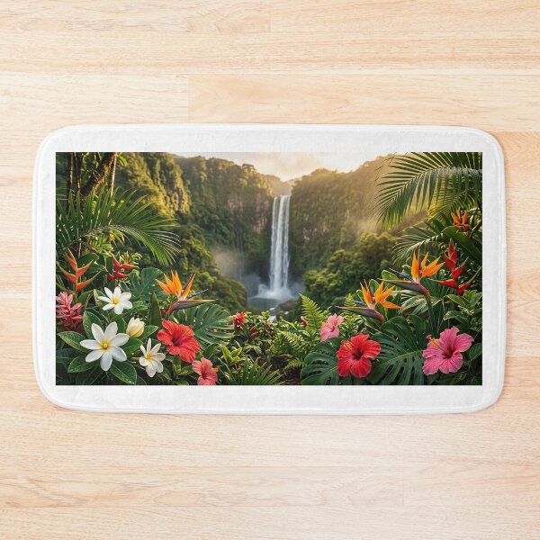 Item preview, Tropical Waterfall Exotic Flowers designed and sold by Hawaii26.