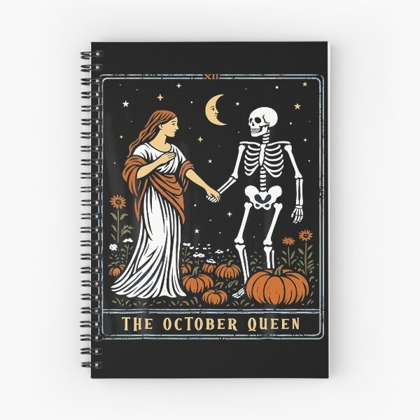 Item preview, The October Queen Tarot Card Halloween Skeleton Aesthetic designed and sold by smiadraspi.